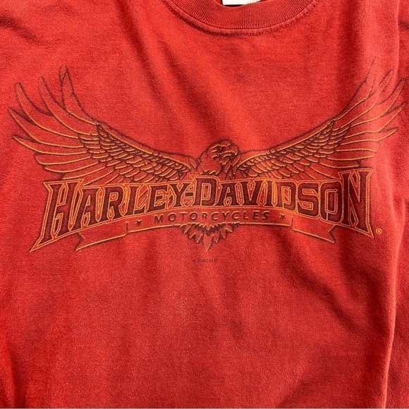 Harley Davidson Shirt Mens Large Motorcycle Riding Tee Basic HD Apparel Genuine - Picture 3 of 6
